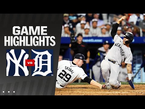 Yankees vs. Tigers Game Highlights (8/18/24) | MLB Highlights