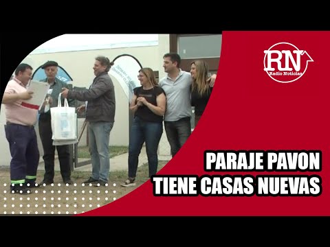 ENTREGA DE CASAS EN PARAJE PAVON