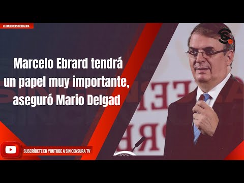 Marcelo Ebrard tendra? papel importante, aseguro? Mario Delgado