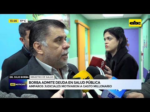 Julio Borba admite deuda en Salud Pública