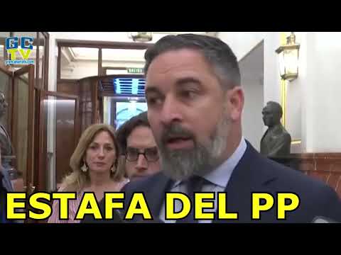 El PP estafa a sus electores Santiago Abascal (VOX) tras el acuerdo con el PSOE por el CGPJ