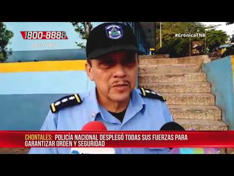 Despliegue de agentes de la policía nacional para asegurar la seguridad de las familias – Nicaragua