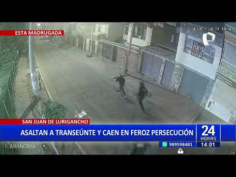 Capturan a delincuentes tras intensa persecución en San Juan de Lurigancho