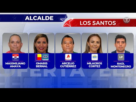Candidatos a la Alcaldía de Los Santos el 5 de mayo