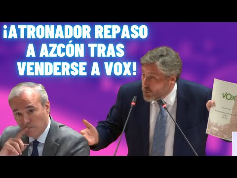 SENSACIONAL REPASO de la Chunta a AZCÓN tras su PACTO con VOX en Aragón