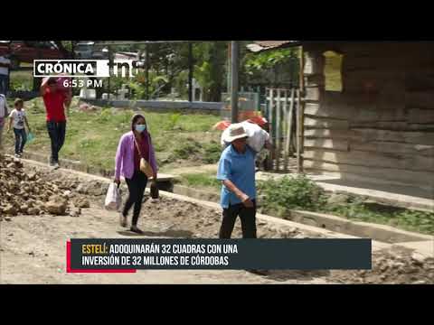 Proyecto de adoquinado beneficiará a familias de Estelí - Nicaragua