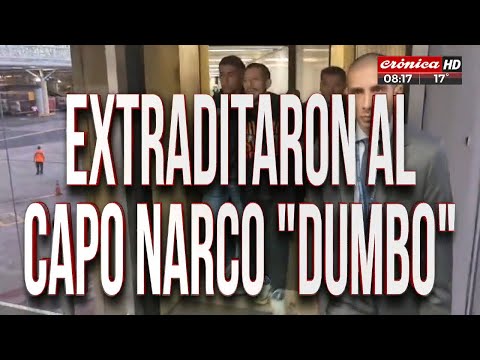 Extraditaron al  capo narco Dumbo: manejaba toda la droga de Lugano y estaba detenido en Perú