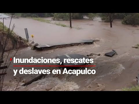 LA DESTRUCCIÓN EN ACAPULCO | No ha dejado de llover en el puerto