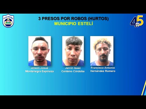 Detienen a 12 sujetos en Estelí por cometer delitos de peligrosidad