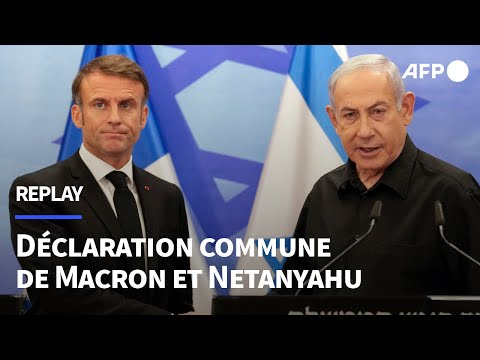 REPLAY - Déclaration à la presse commune d'Emmanuel Macron et de Benjamin Netanyahu