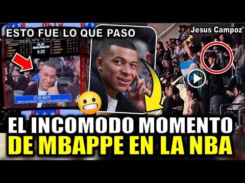 MBAPPE vs HINCHAS ARGENTINOS le cantan “Muchachos” en partido de NBA cantaron muchachos a mbappé psg