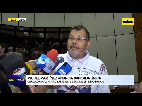 Miguel Martínez anuncia bancada única