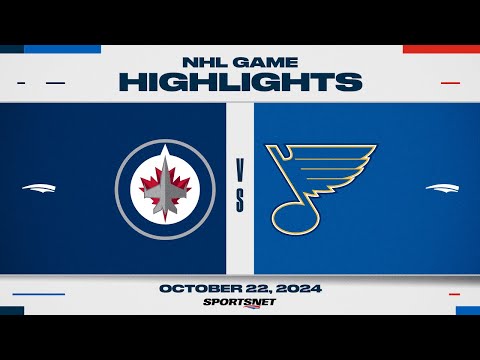 NHL Highlights | Jets vs. Blues - October 22, 2024