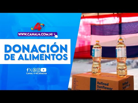 Nicaragua recibe donación de 96.5 toneladas de alimentos para Casas Maternas