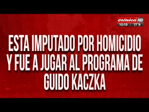 Insólito: Imputado por asesinato se presentó en un programa de entretenimientos