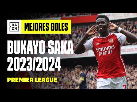 Mejores goles de Bukayo Saka con el Arsenal en la Premier League 2023/2024  | Highlights y resumen