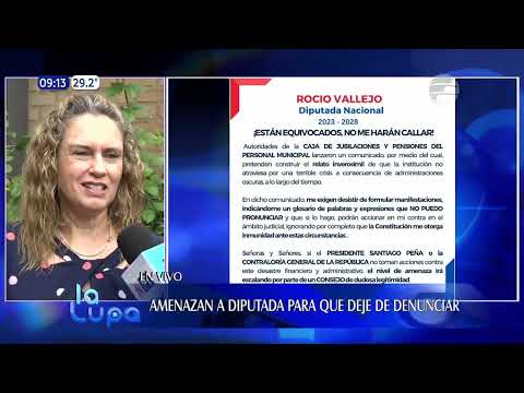 Amenazan a la diputada Rocío Vallejo para deje de denunciar