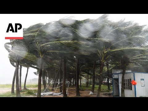 Intense winds threaten homes as Typhoon Yagi makes landfall in northern Vietnam