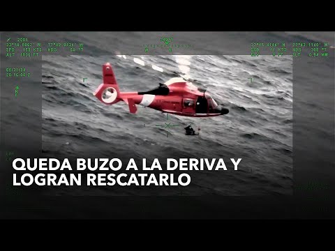 Queda buzo a la deriva y logran rescatarlo