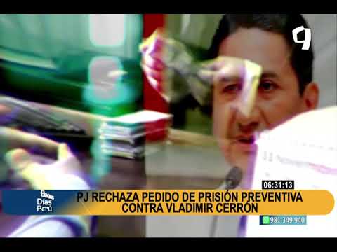 Vladimir Cerrón: Juez declara infundado pedido de prisión preventiva en su contra