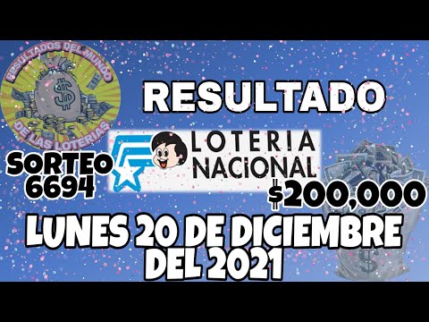 RESULTADO LOTERIA NACIONAL SORTEO #6694 DEL LUNES 20 DE DICIEMBRE DEL 2021 /LOTERÍA DE ECUADOR/
