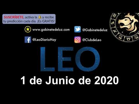 Horóscopo Diario - Leo - 1 de Junio de 2020