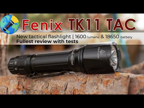 Tactical flashlight review Fenix TK11 TAC | 1600 lumens, SST40, 18650