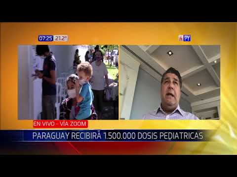 Paraguay recibirá 1.500.000 vacunas pediátricas de Pfizer