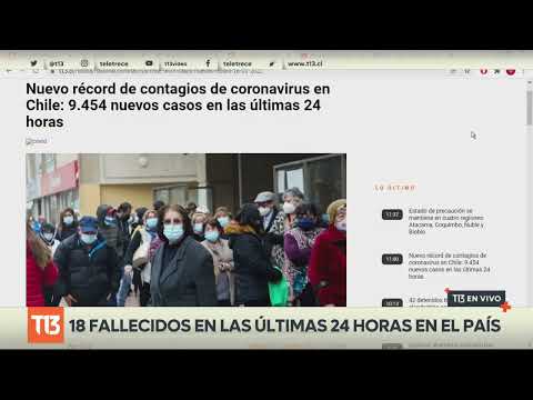 Nuevo récord de contagios de coronavirus en Chile: 9.454 nuevos casos en las últimas 24 horas