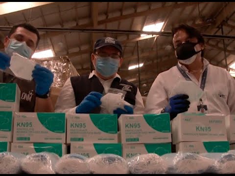 Gobierno recibe donativo de medicamentos y equipo de bio seguridad
