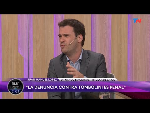La denuncia contra Tombolini es penal: Juan Manuel López