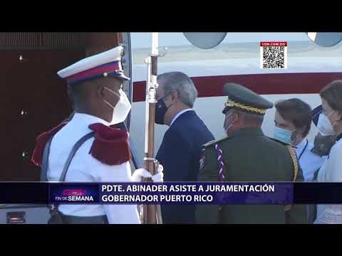 Presidente Abinader asiste a juramentación gobernador de Puerto Rico