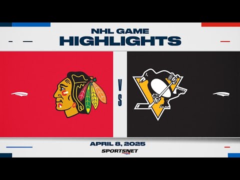 NHL Highlights | Blackhawks vs. Penguins - April 8, 2025