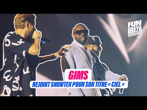 Gims rejoint Showtek sur la scène de Fun Radio Ibiza Experience pour interpréter "CIEL"