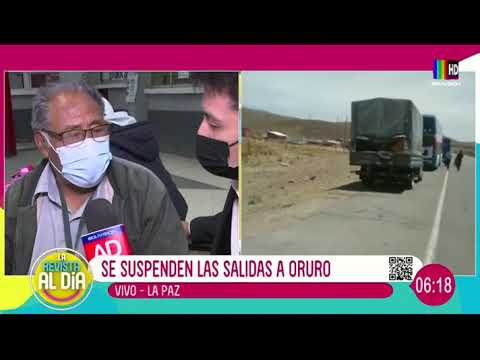 Suspenden las salidas a Oruro