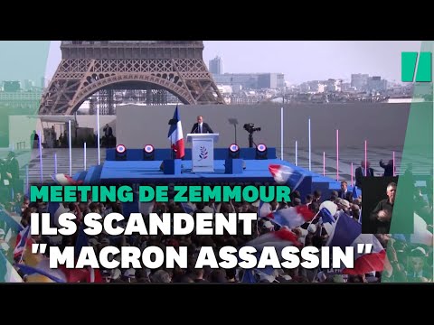 Les Macron assassin scandés au meeting d'Éric Zemmour provoquent un tollé
