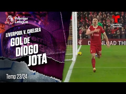 Goal Diogo Jota - Liverpool v. Chelsea 23-24 | Premier League | Telemundo Deportes