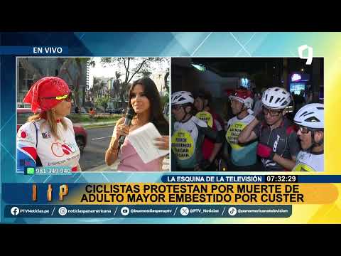 BDP Ciclistas protestan por muerte de adulto mayor en óvalo Higuereta
