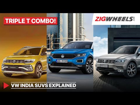 Volkswagen India SUV Range Simplified | Taigun, T-ROC, Tiguan AllSpace | Zigwheels.com