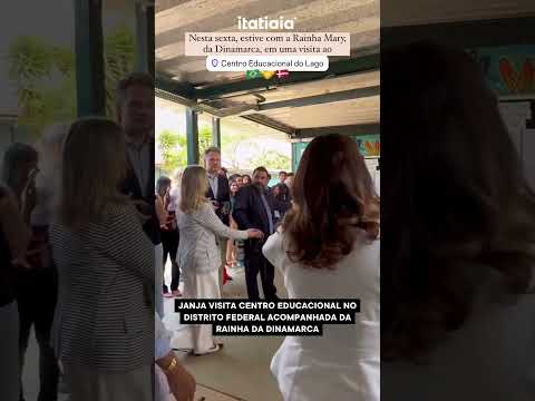 JANJA REGISTRA ENCONTRO COM A RAINHA DA DINAMARCA EM CENTRO EDUCACIONAL NO DF