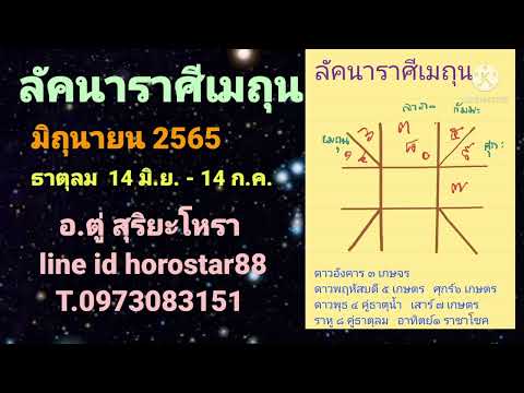 ลัคนาราศีเมถุนมิถุนายน2565