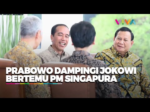 Jokowi-Prabowo Ngobrol Bareng PM Singapura di Istana Bogor