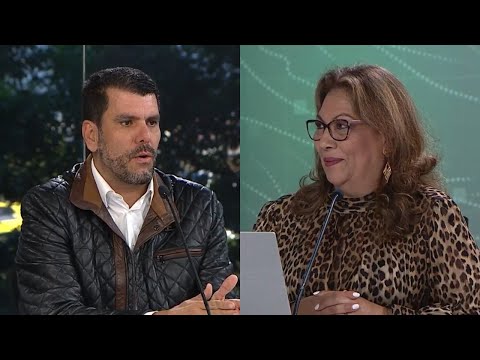 Miguel Jaramillo, periodista y analista político y Julia Díaz, gte. de operaciones Pronósticos SAS