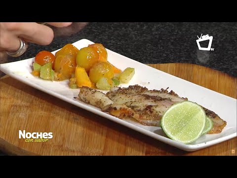 Filete de pescado en salsa de ron blanco - NOCHES CON SABOR