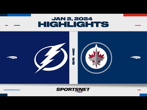 NHL Highlights | Lightning vs. Jets - January 2, 2024