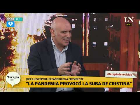 José Luis Espert: La pandemia provocó la suba de Cristina Kirchner
