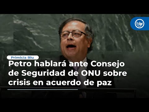 Petro hablará ante Consejo de Seguridad de ONU sobre crisis en acuerdo de paz