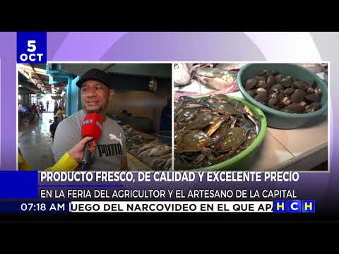 Productos frescos de calidad y excelente precio en la feria del agricultor y el artesano del estadio