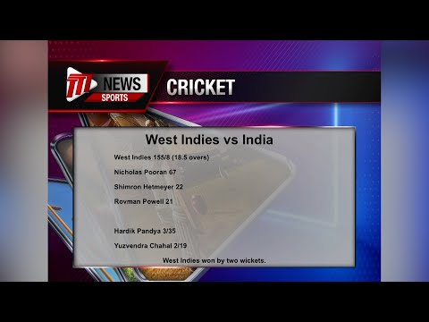 West Indies Up 2-0 In T20 Series Against India