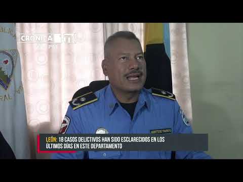 Redada de la Policía Nacional en León deja 18 sujetos detenidos - Nicaragua